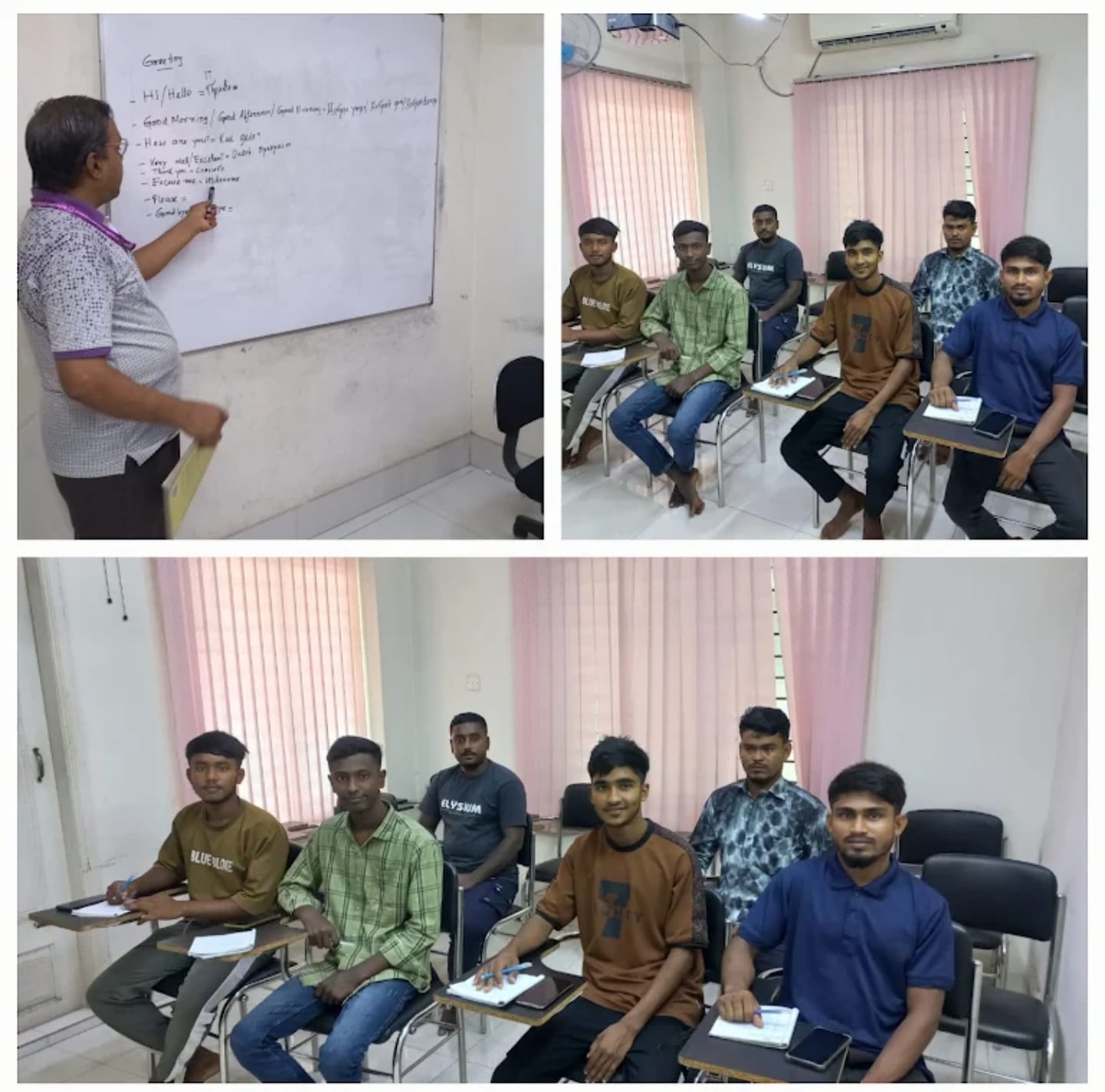 Spoken language class in session